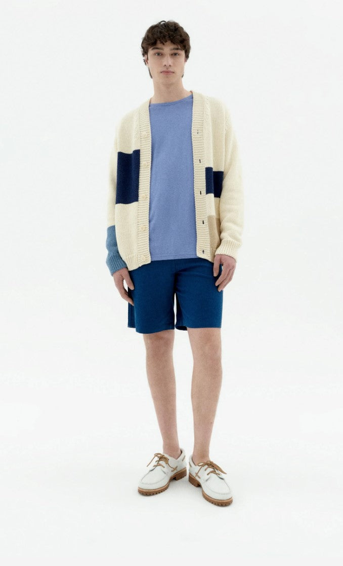 Alex Blue Hemp Bermuda Shorts