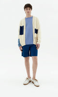 Alex Blue Hemp Bermuda Shorts