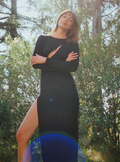Cut Deep Black Dress
