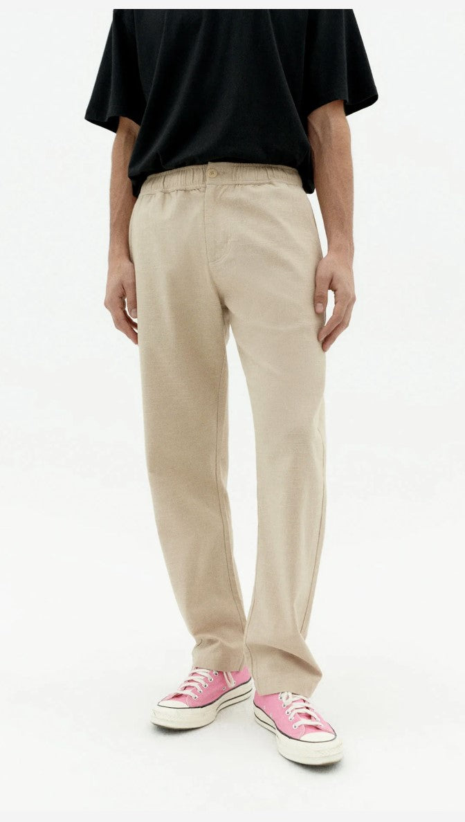 Travel Light Straight Trousers - Ecru