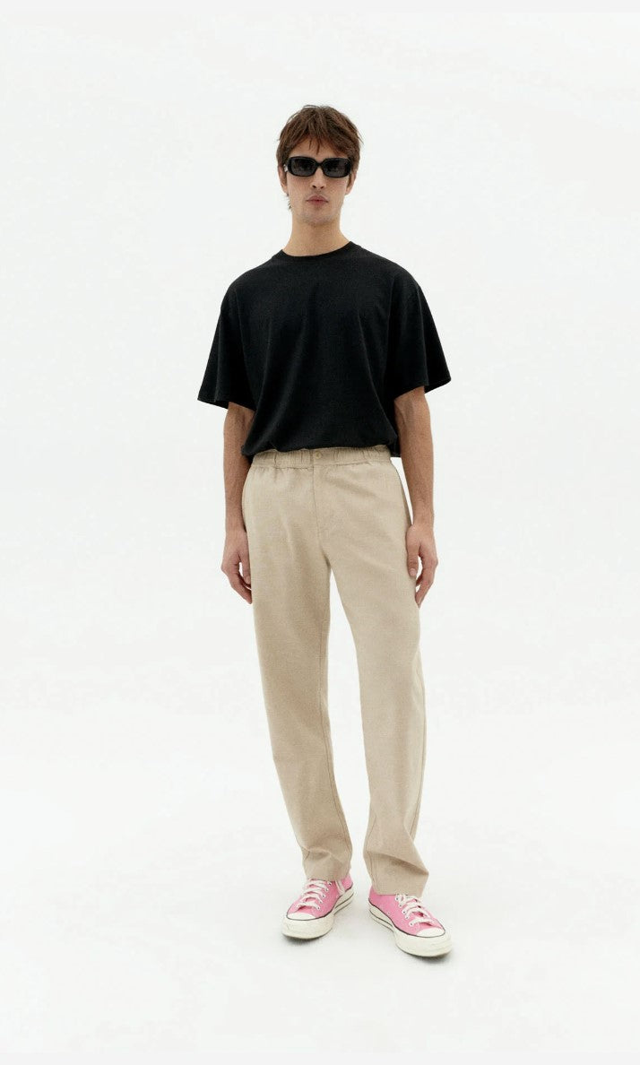 Travel Light Straight Trousers - Ecru