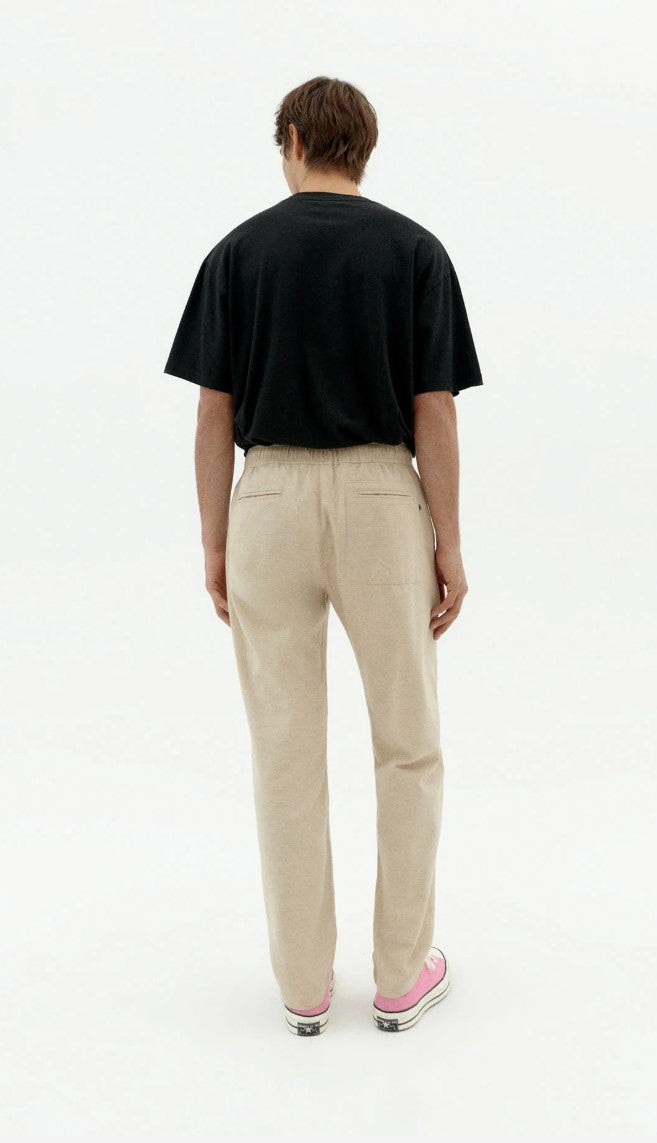 Travel Light Straight Trousers - Ecru