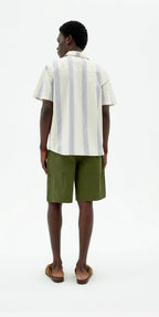 Chemise En Popeline Rayée Bleue Tom