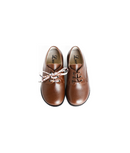 Chaussures Derbies Enfant Resistantes À Lacets Gaël - Cuir Cognac - Mixte