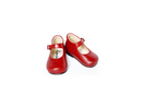 Chaussures Babies Charles Ix Alice À Boucle - Cuir Rouge Vif - Fille