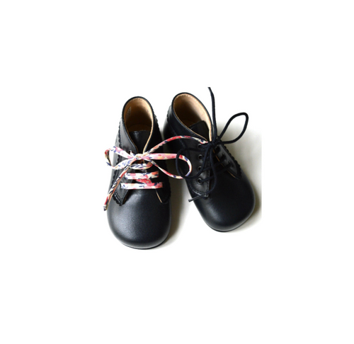 Aimée Booties Shoes - Navy Leather - Girl