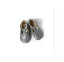 Baby Shoes, Ankle Boots with Buckle, Axel Style - Light Grey Leather - Unisex