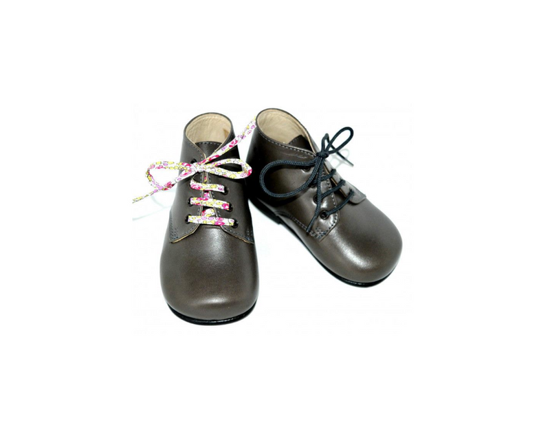 Chaussures Bébé Bottillons Arthur - Cuir Gris Taupe - Mixte