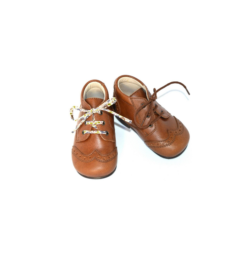 Chaussures Bottillons Adonis Bout Golf - Cuir Cognac - Mixte