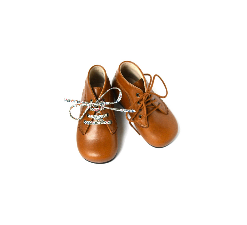 Chaussures Bottillons Aimée - Cuir Camel - Fille