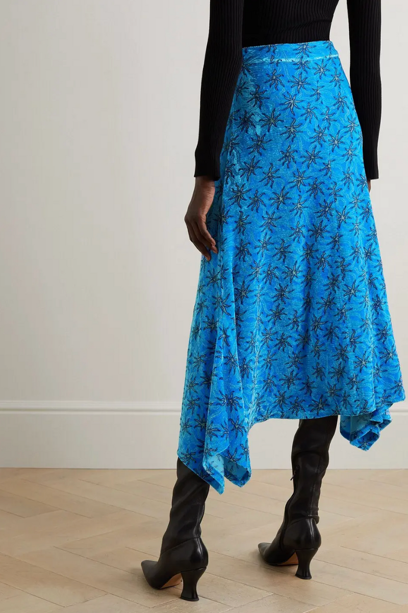 Long Skirt - Blue Splash