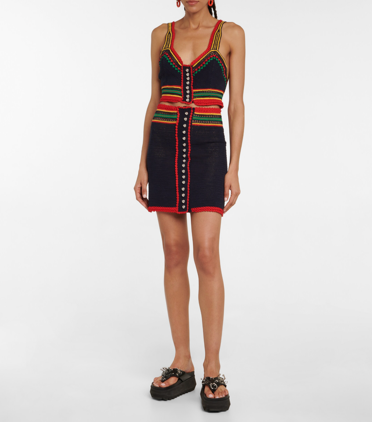 Mini Skirt - Navy Blue