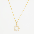 Pendentif "Ton Soleil" Or Jaune 375/1000 Et Zirconium