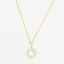 Pendentif "Ton Soleil" Or Jaune  375/1000 Et Zirconium