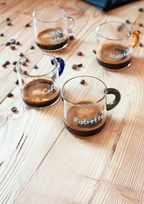 Set de 6 Tazas de Café en Vidrio Borosilicato - 6 Colores