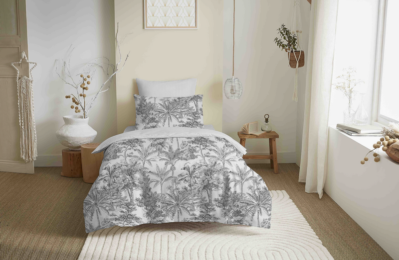 Pack Housse De Couette - 100% Coton - Adama Perle