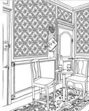 Intérieurs : Carnet De Coloriage - Zoé De Las Cases