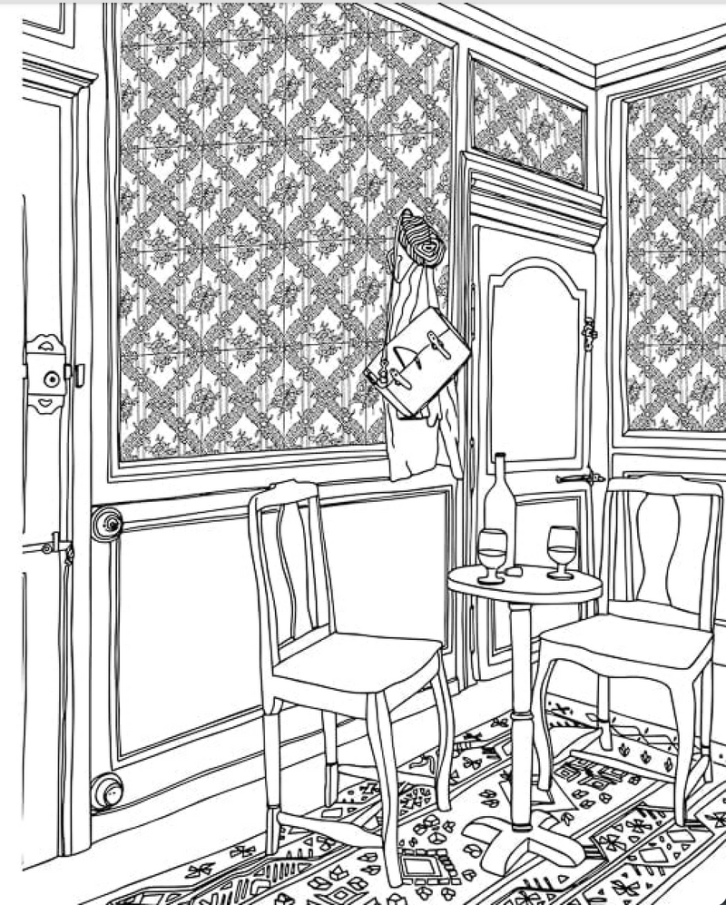 Intérieurs : Carnet De Coloriage - Zoé De Las Cases
