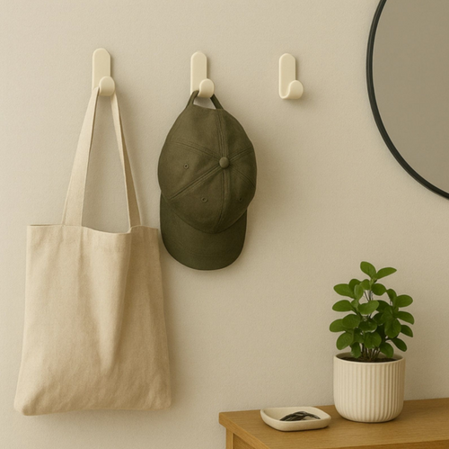 Lot De 3 Patères Le Malin - Creme