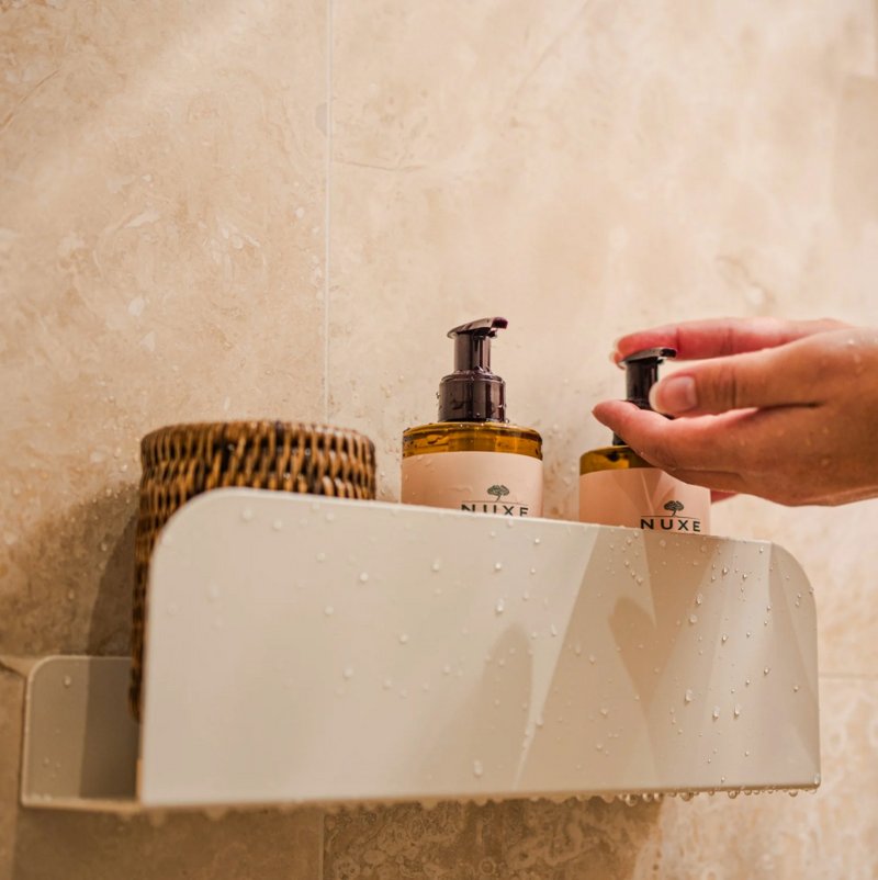 Lot De 2 Étagères De Douche Ressourçant - Crème