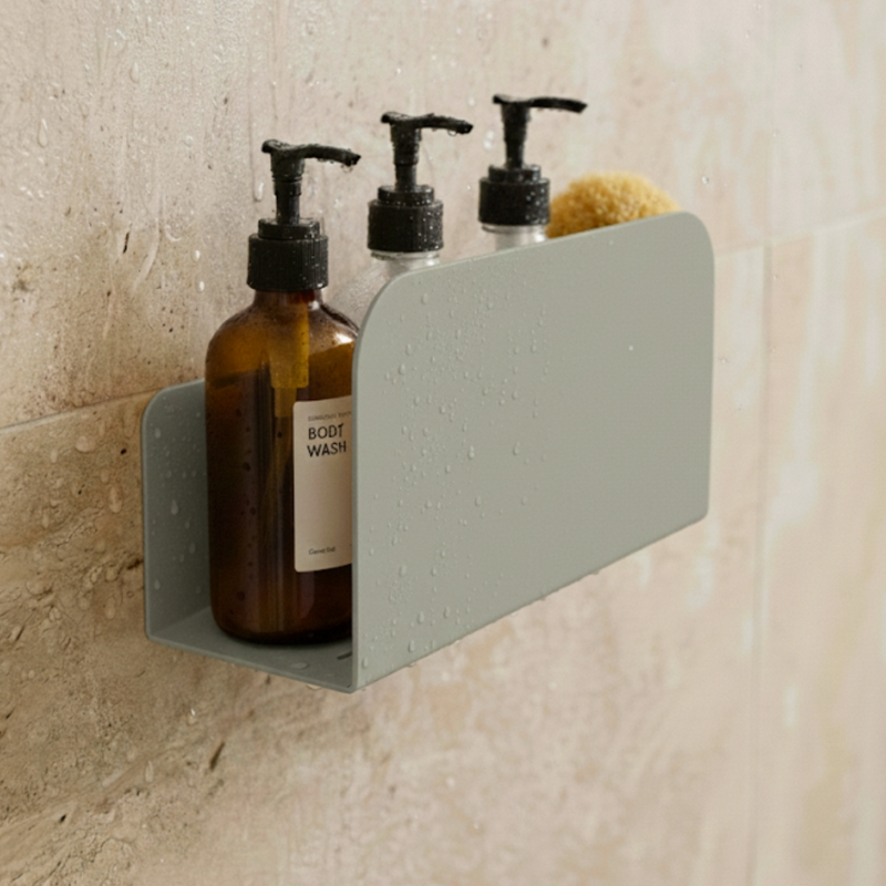 Lot De 2 Étagères De Douche Ressourçant - Vert