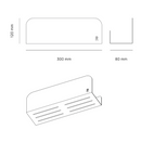 Lot De 2 Étagères De Douche Ressourçant - Gris Perle