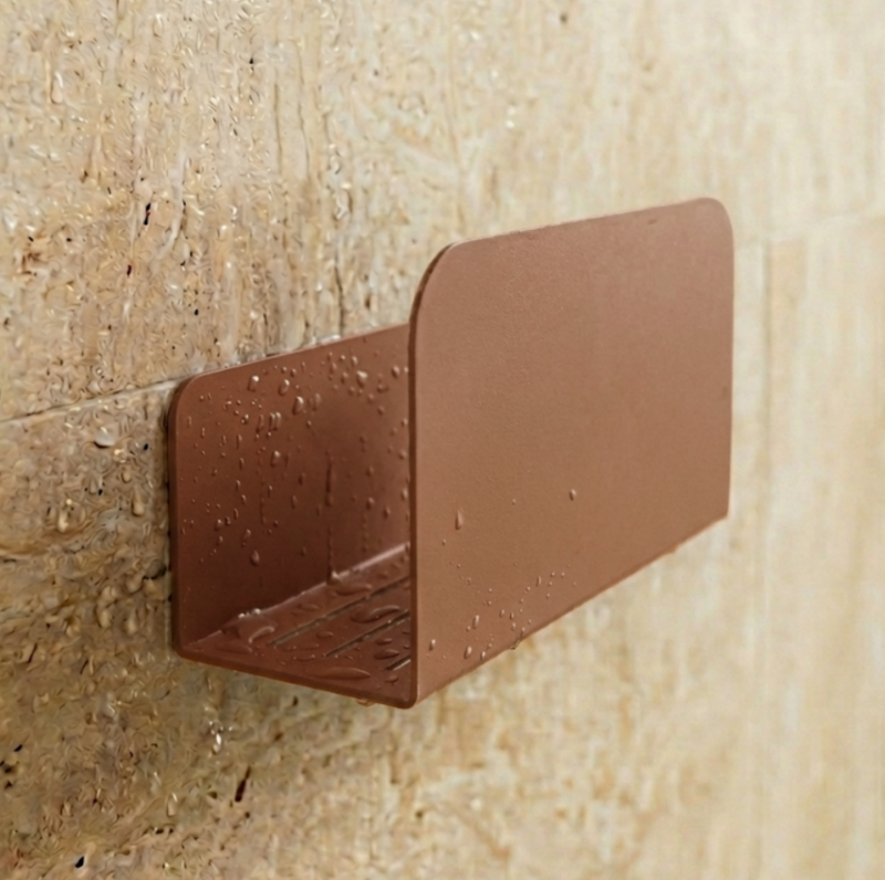 Lot De 2 Étagères De Douche Ressourçant - Terracotta