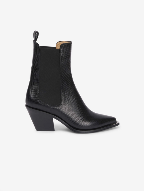Boots Barbara Bui Bounty - Cuir Python Noir