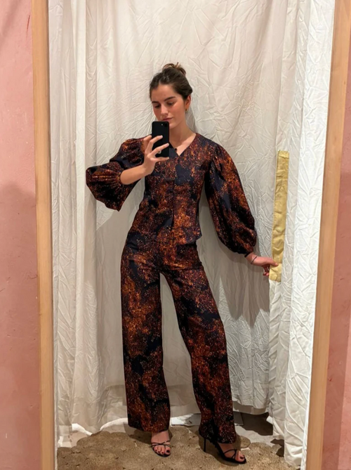 Talia Blouse - Golden Galaxy