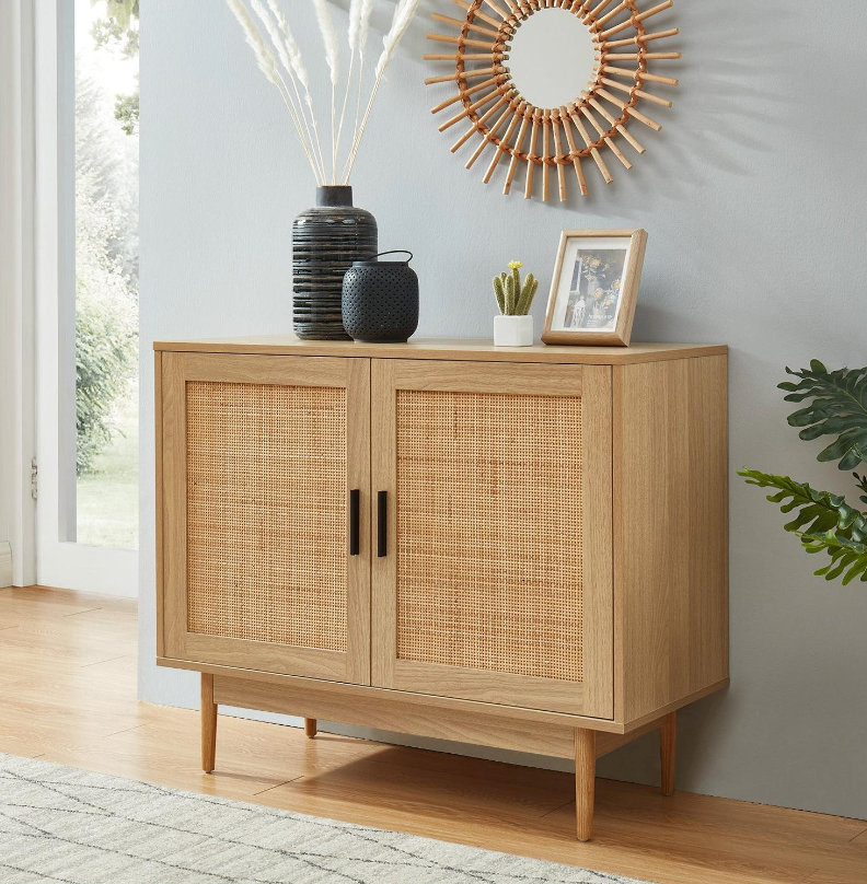 Buffet - Amana - Oak and Rattan Effect