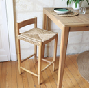 Set of 2 Bar Stools - Teva - Acacia Wood & Resin Rattan - H66Cm