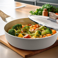 Mythic - 24 cm Sauté Pan - White Ceramic Coating