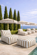 Flavio - Sillón de exterior - Blanco y topo