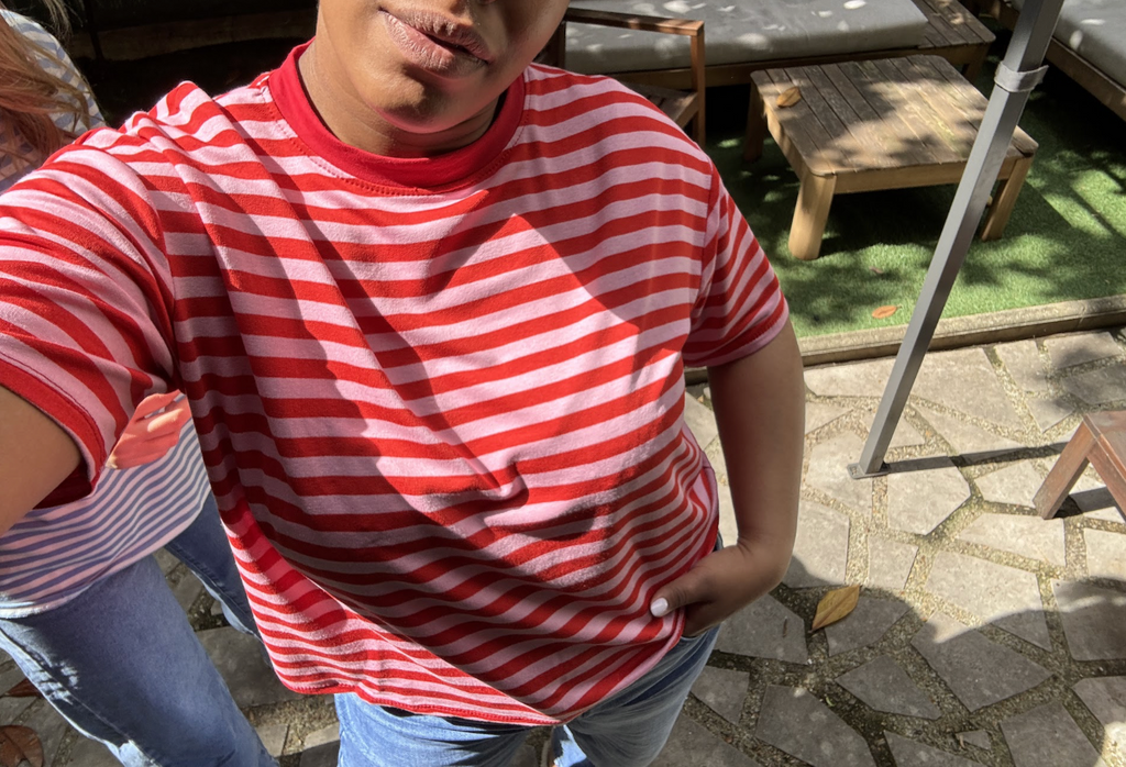Tomy Red & Pink sailor top