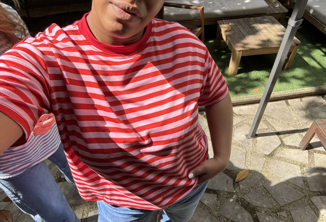 Tomy Red & Pink sailor top