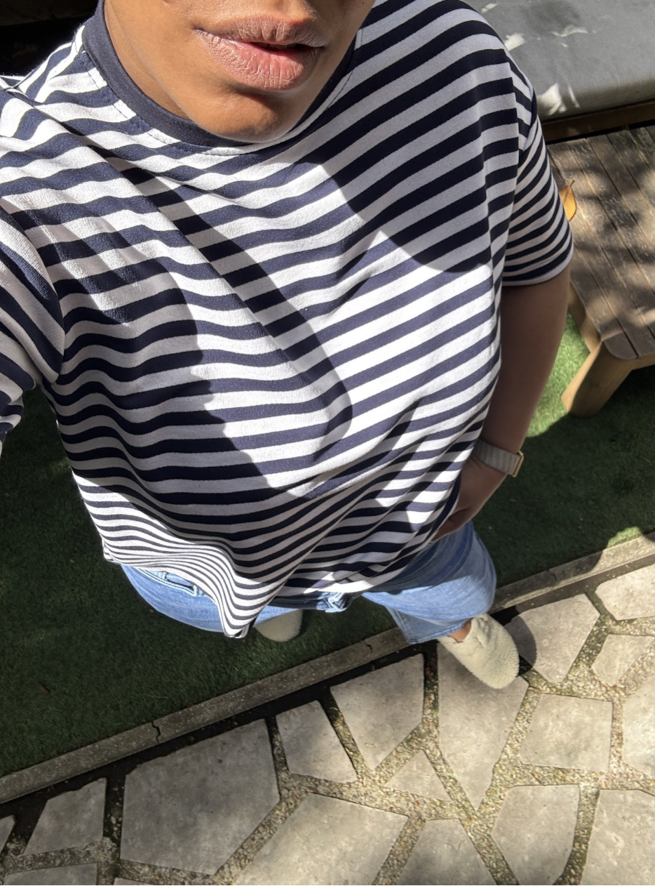 Tee Shirt Tomy - Blanc/Marine