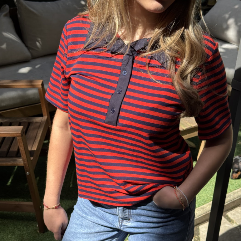 Polo Mc Tom - Marine/Rouge