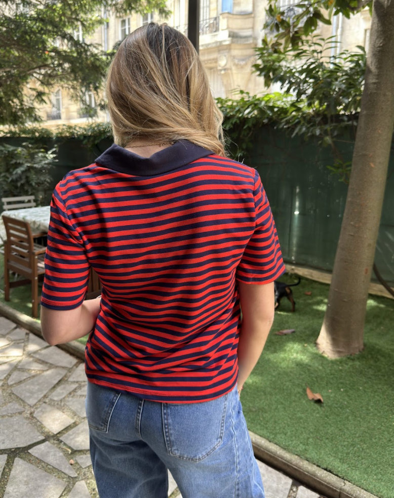 Polo Mc Tom - Marine/Rouge