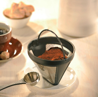 Arabica - Permanent Coffee Filter - Black/Silver