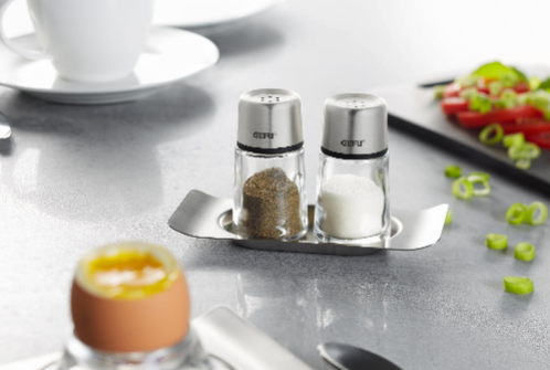 Brunch - Salt And Pepper Shaker Set - Black/Silver