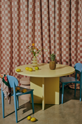 Table À Manger Matilda Ronde 120 Cm Laminé "Butter"