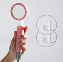 Pommeau de Douche Filtrant Blanc + 2 Filtres (4 Mois de Filtration)
