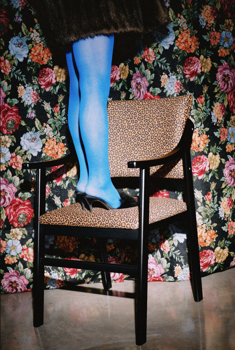 Chaise avec Accoudoirs Etienne Bois de Hêtre "Leopard"