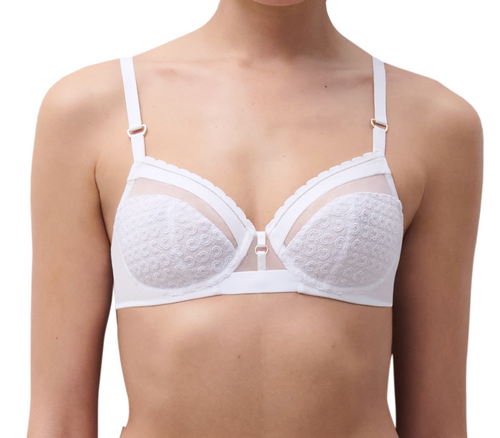 Monogram Bra - White
