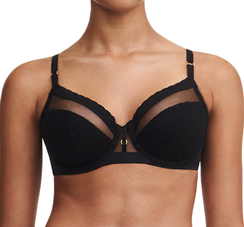 Monogram Bra - Black