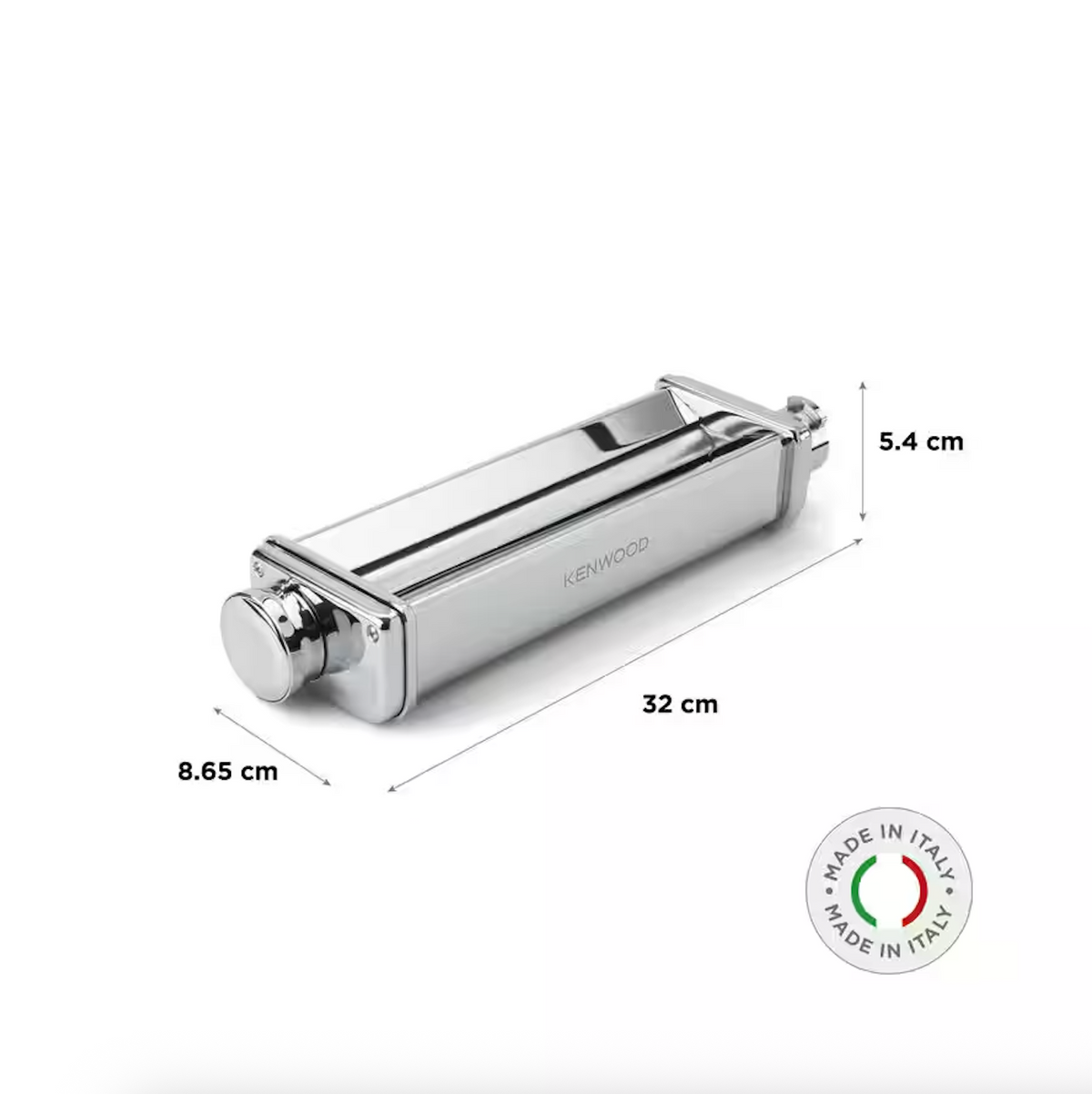 Laminoir À Pâtes XL -  Accessoire Robot Pâtissier - 22 cm - Inox