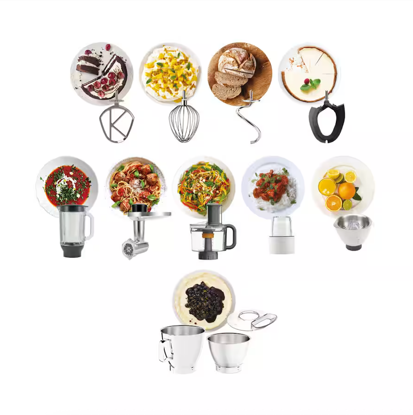 Robot Pâtissier - Titanium Chef Baker XL Pack Complet - 7L - Argent