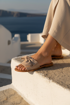 Serpa Mules - Light Beige