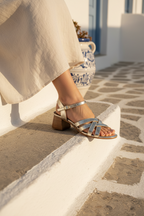 Sandales A Talons Uma - Doré