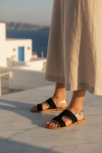 Sandales Vernon - Black+Gold